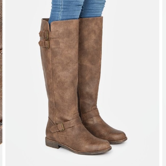 JustFab Shoes - Justfab Jurnee Brown Tall Boot 8.5 Ecu